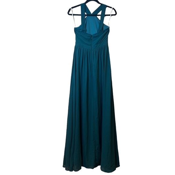Lulus Air of Romance Forest Green Maxi Dress Size S - Picture 6 of 9